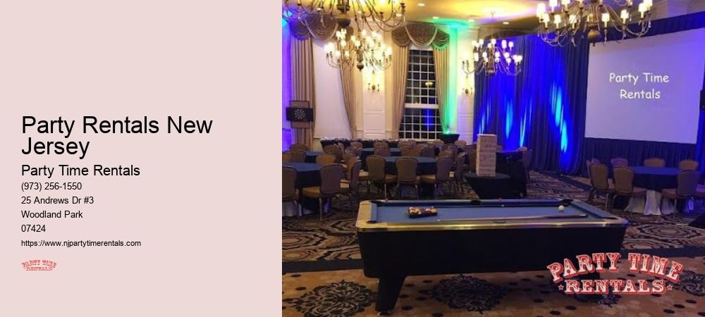 Party Rentals New Jersey