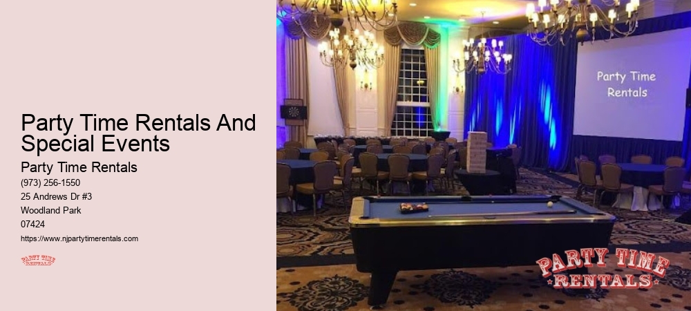 Party Time Rentals And Special Events