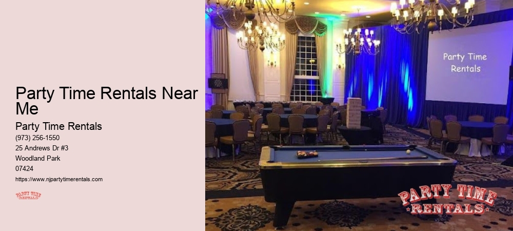 Party Time Rentals Near Me